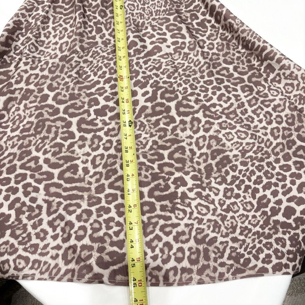 NWOT & Other Stories Leopard Slip Maxi Dress US 4 – Viscose Cowl Neck Satin Look - Picture 8 of 12